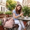thumbnail image 2 of WANDF Hobo Bag for Women,Chic PU Sling Shoulder Bags with Wide Strap,Retro Commuter Bag with Coin Purse for Ladies,Crossbody Tote Bag Handbag for Work, Shopping,Travel(Pink), 2 of 10