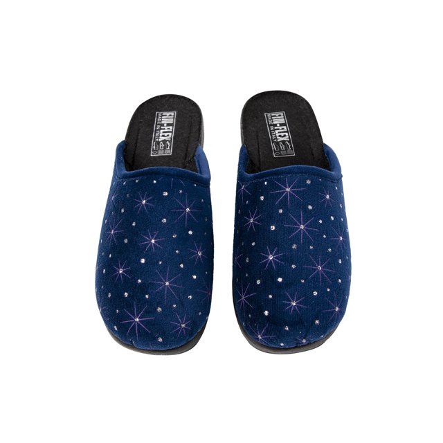 Fin Flex Pantoufles Antidérapantes pour Femmes Intérieur Extérieur W11 Deep Blu Galaxy Design