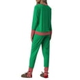 thumbnail image 3 of LilyLLL Christmas Sleepwear Women's Plus Size Long Sleeve Top Pants 2-Piece Pajama Set, 3 of 4