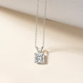 thumbnail image 4 of 5 Carat Princess IGI Certified Lab Grown Diamond Pendant Necklace For Women | FG-VS Solitaire Pendant Necklace 18K Yellow Gold | Quartze Split Bail, 4 of 7