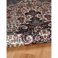 thumbnail image 6 of Contemporary Home Living 3.25' x 5' Geometric Medallion Area Throw Rug - Cream and Blue, 6 of 8