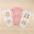 thumbnail image 6 of ESHOO Little Sister Big Sister Matching Outfits Toddler Girls Cotton T-shirt Tops Newborn Baby Romper, 6 of 8
