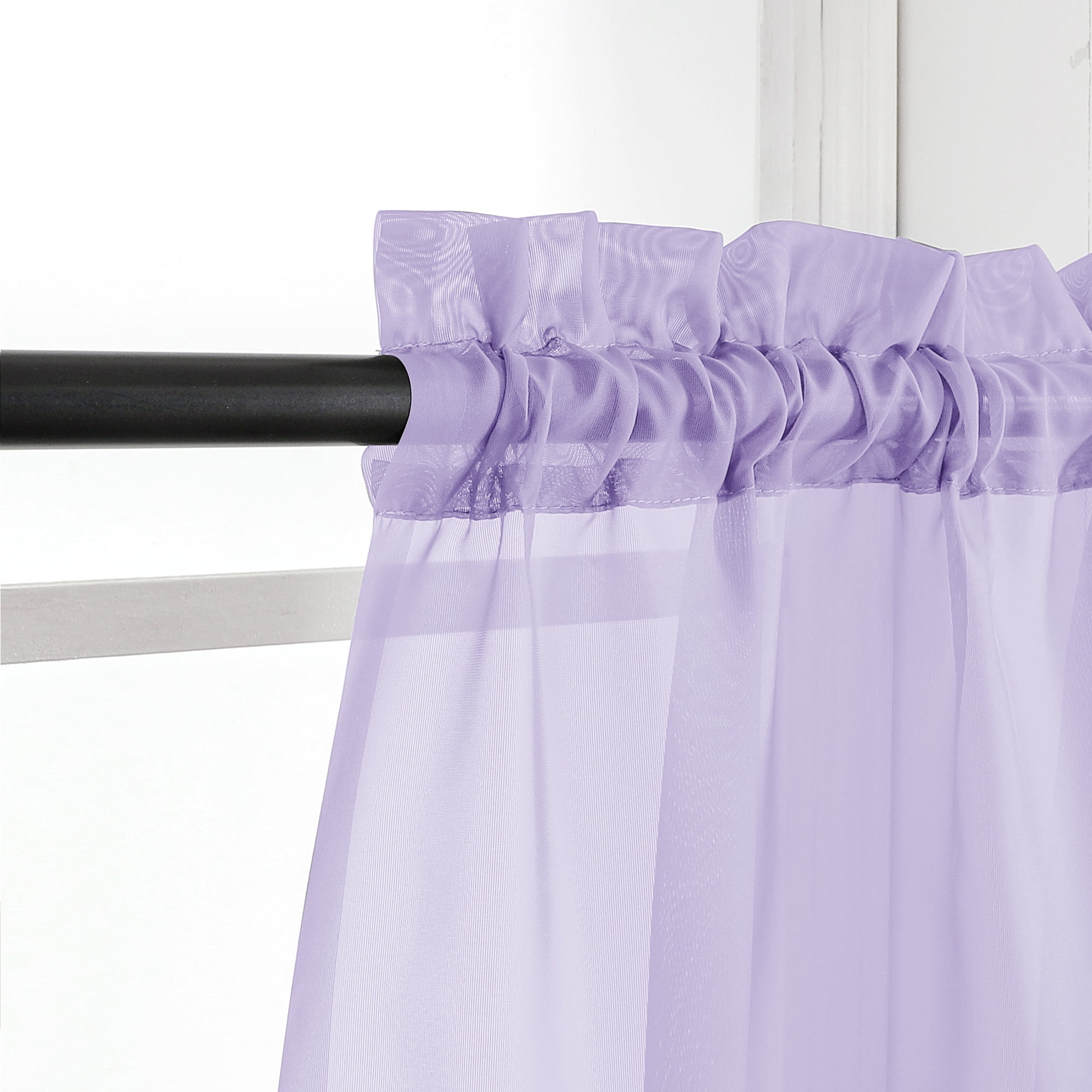 OVZME Sheer Curtains 72 inch Length 2 Panels,Purple Short Window Curtain Drapes Semi Transparent Voi(图3) OVZME Sheer Curtains 72 inch Length 2 Panels,Purple Short Window Curtain Drapes Semi Transparent Voi(图3)