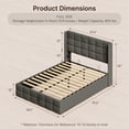 thumbnail image 2 of Lofka 5-Piece Modern Bedroom Furniture Set-Full Bed Frame , 2 Nightstands with Charging Station & LED Lights, 5-Drawer Dresser & 6-Drawer Chest, Black, 2 of 10