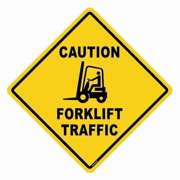 Floor Sign, 17 in H, 17 in W, Vinyl, Diamond, English, FS-DIAM-505