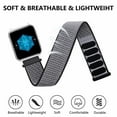 thumbnail image 4 of ANNEFIT Nylon Sport Loop Watch Bands 19mm, 2 Packs Quick Release Adjustable Strap for Men Women (Black and Gray), 4 of 4