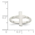 thumbnail image 5 of 925 Sterling Silver Solid Cross Ring Size 8, 5 of 6