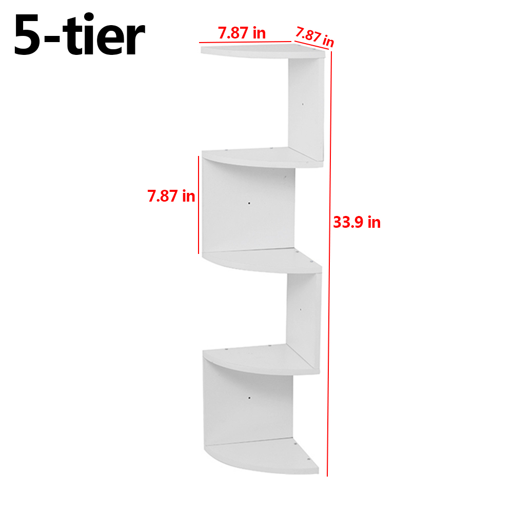 HONEIER 3 Tier Wall Shelves with Hook, Pentagon Wall Mounted Floating Shelves, Metal Bracket and Wood Decorative Storage Shelf for Living, Dining Room, Office, Bedrooms - image 2 of 6