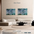 thumbnail image 4 of Elephant Stock Sacred Mandala Symbol Wall Art - Horizontal Canvas Wall Art - Living Room Wall Decor - Decor Elements Canvas - Teal And Purple Decor - 48" x 32", 4 of 8