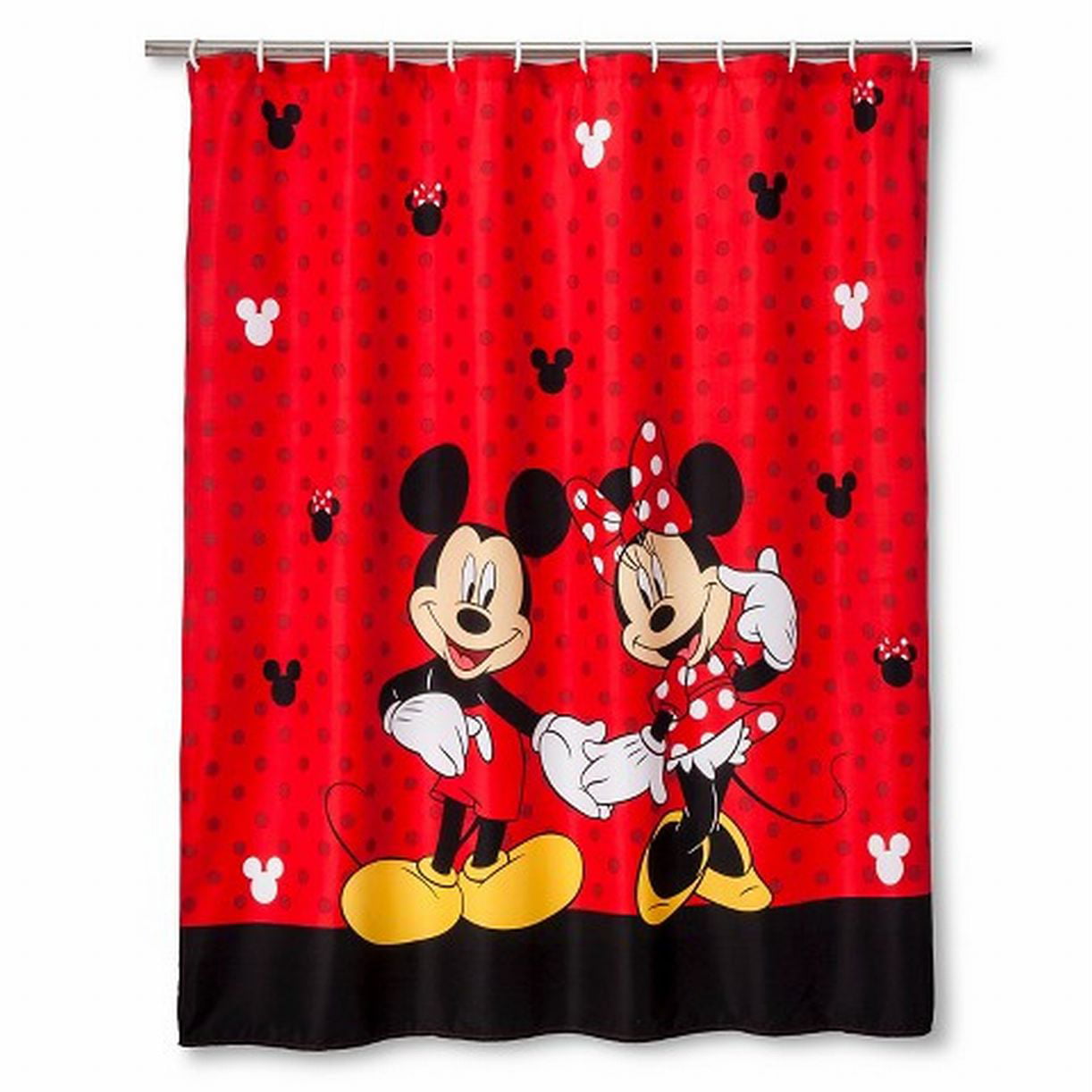Disney Mickey Mouse & Minnie Mouse Fabric Shower Curtain