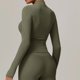 thumbnail image 4 of Camisas de Yoga de manga larga con cremallera, Top deportivo para Fitness, Top de Yoga, Top de entrenamiento para gimnasio, ropa deportiva para mujer, ropa de manga larga para correr con realce, 4 of 6