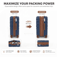 thumbnail image 5 of Rosamo 5 Piece Expandable Hard Shell Luggage,20/24/28 Inch Lightweight Suitcase with TSA Lock Spinner Wheel and Travel Bag,PC+ABS Material, 5 of 11