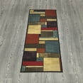 thumbnail image 3 of Ottomanson Non-Slip Hallway Runner Rug 20" x 59" Perfect for High Traffic Areas, Multi Blocks, 3 of 10
