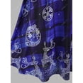 thumbnail image 4 of Vestido Talla Extra Estampado a Cuadros Bolsillo Frontal Alce Rosegal  Vestidos casuales de talla grande, 4 of 5