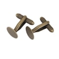 thumbnail image 4 of Sonducket 20Pcs Antique Bronze 12mm Flat Round Links Cufflinks Settings Blank Cuff Type2, 4 of 6