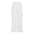 thumbnail image 5 of XuJwPNcy Sweatpants for Women V Waisted Wide Leg Lounge Cargo Pants with Pockets Casual Comfy Athletic Pants, 5 of 6