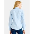 thumbnail image 2 of Time and Tru Women's Button Front Shirt, Sizes S-XXXL, 2 of 5