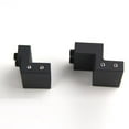 thumbnail image 1 of Guía de partes accesorios piso estrecha pista deslizante Negro Barn tapón de la puerta de pista deslizante dispositivo de límite de hardware tope de la puerta, 1 of 5