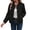 c01Black, variant on Bomber Jacket for Women Casual Button Down Lightweight Fall Fashion Solid Long Sleeve Stand Collar Baseball Jacket with Pockets Yellow M