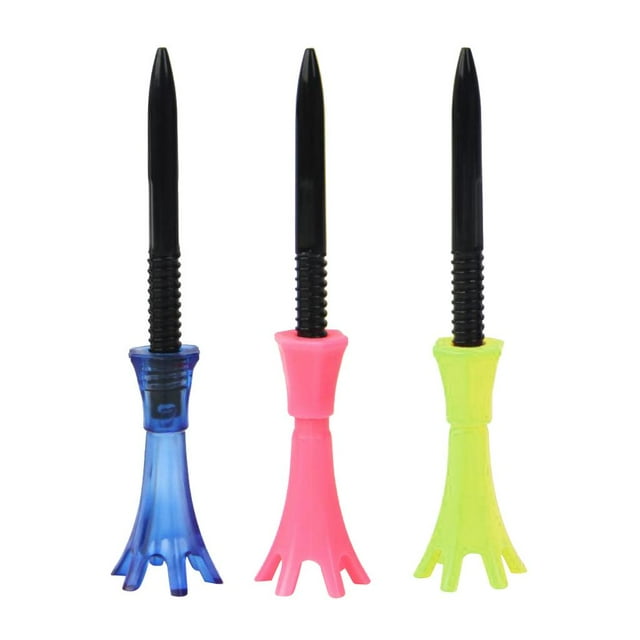 S SERENABLE 3 Pieces Golf Tees Oriented Guide Rotatable Flex Tees Rotatable Tee