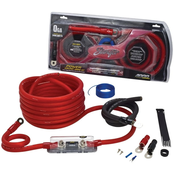 Stinger SK4201 4000 Series 1/0-Gauge Power Wiring Kit - Walmart.com