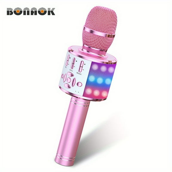 GLZ'HOME, Kids Karaoke Wireless Microphone, Adults All-in-one Portable Speaker And Microphone System, Perfect For Boys And Girls Birthday, Christmas, Easter Gift, Family Gathering, Outdoor Travel.