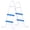 White and Blue, variant on Ktaxon 52" 4Step Steel Frame Above Ground Swimming Pool Ladder,Heavy Duty Double Sided Removable Pool Steps with Ladder Escape
