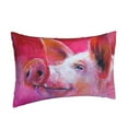 thumbnail image 2 of Balery Pink Pig Pillow Covers,Bed Pilowcases,Reversible Plush Throw Pillow Covers End Pillow Encasement,Pillow Case - 14"X20", 2 of 9