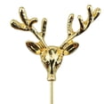 thumbnail image 2 of Men's Deer Reindeer Buck Head Lapel Stick Brooch Pin for Formal Wear, 2 of 6