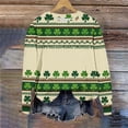 thumbnail image 2 of Hauts pour Femmes Tendance Automne Saint-Patrick Imprimé Chandail Ample à Col Rond, Haut à Manches Longues Sans Capuche pour Tenue Décontractée, 2 of 7
