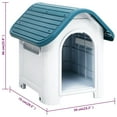 thumbnail image 2 of vidaXL Dog House Garden Dog Kennel Small Pet Cage Puppy Shelter Polypropylene, 2 of 7