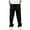 Black, variant on Mgmyaa Men's Yoga Sweatpants Athletic Lounge Pants Open Bottom Casual Relaxed Pants for Men with Pockets