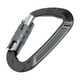 thumbnail image 5 of Mosquetón con anilla en D de 12 kN/1200 kg con cierre de tornillo y gancho para hamaca de camping gris, 5 of 8