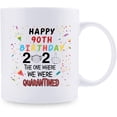 thumbnail image 2 of 90th Quarantine Birthday Gifts for Women men - 2021 Quarantine Coffee Mug - 90 Year Old Present Ideas for Mom, Dad, Wife, Husband, Grandma, Grandpa, Sister, Brother, Son, Daughter, Friend - 11 oz, 2 of 7
