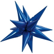 Angle View: Jumbo Foil 12 Point Star Balloon, 40 in, Royal Blue, 1ct
