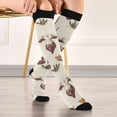 thumbnail image 5 of FORMRS Womens Knee High Socks Casual Long Thick Travel Daily Wear, 1 Pair, Beige Cowboy Pattern, 5 of 6
