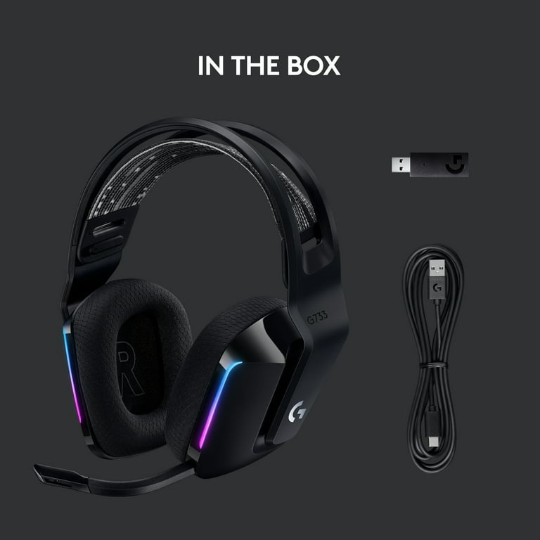 Logitech G733 Lightspeed Wireless Gaming Headset with 29hr