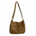 thumbnail image 1 of Bolso de hombro de lona para mujer, bolso Hanlde, bolsa de alta capacidad, cartera, bolso ligero marrón, 1 of 8