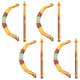thumbnail image 1 of 4 piezas delicadas de cosplay de cosplay globo decorativo de flecha de flecha de arco de arco, 1 of 6