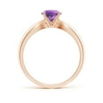 thumbnail image 2 of ANGARA Natural 0.8 Ct. Amethyst Solitaire Ring in 14K Rose Gold for Women (Ring Size: 11.5), 2 of 9