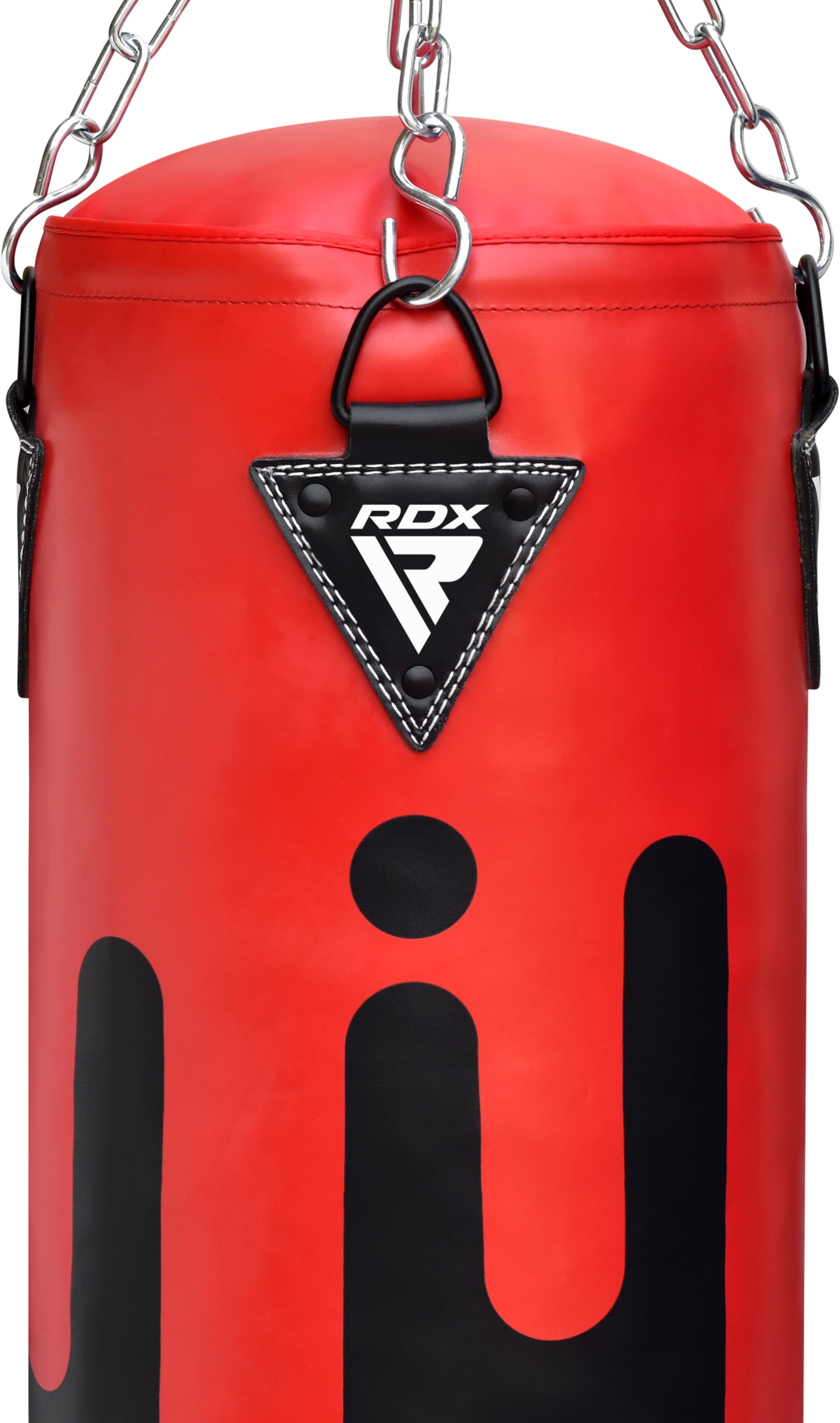 RDX Punching Bag Unfilled Anti Swing Set Kick Boxing MMA Training Gloves Heavy Punching Mitts Hanging Chain wall Bracket Muay Thai 4PC Martial Arts 4FT 5FT