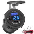 thumbnail image 1 of Cargador de coche Qioe USB C con salida USB 12 V Dual PD 30 W y 18 W, 1 of 7