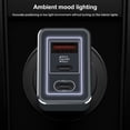 thumbnail image 4 of axGear Car Charger 3 Ports 45W QC 3.0 USB + Dual USB-C Fast Charging with Ambient Light, 4 of 7