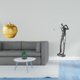 thumbnail image 2 of Figura de resina moderna, escultura artística de fruta y golfista, estatua para mesa, estantería, comedor, dormitorio, oficina, estante, palo de golf., 2 of 8