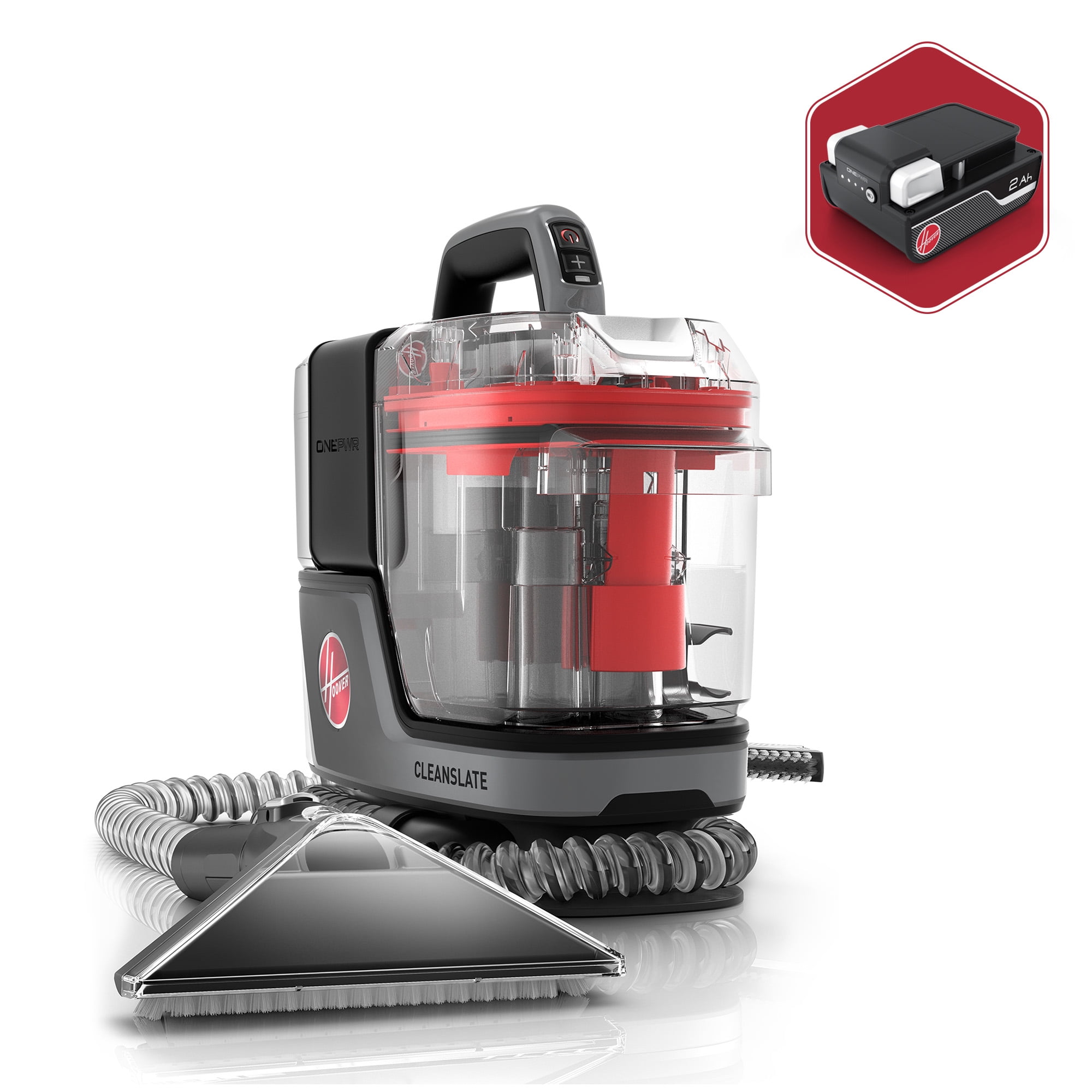 Hoover ONEPWR CleanSlate, Cordless Portable Spot Cleaner, Carpet, Upholstery, Stairs, Auto Interior, Pet Stain Removal, Lightweight, BH14010V