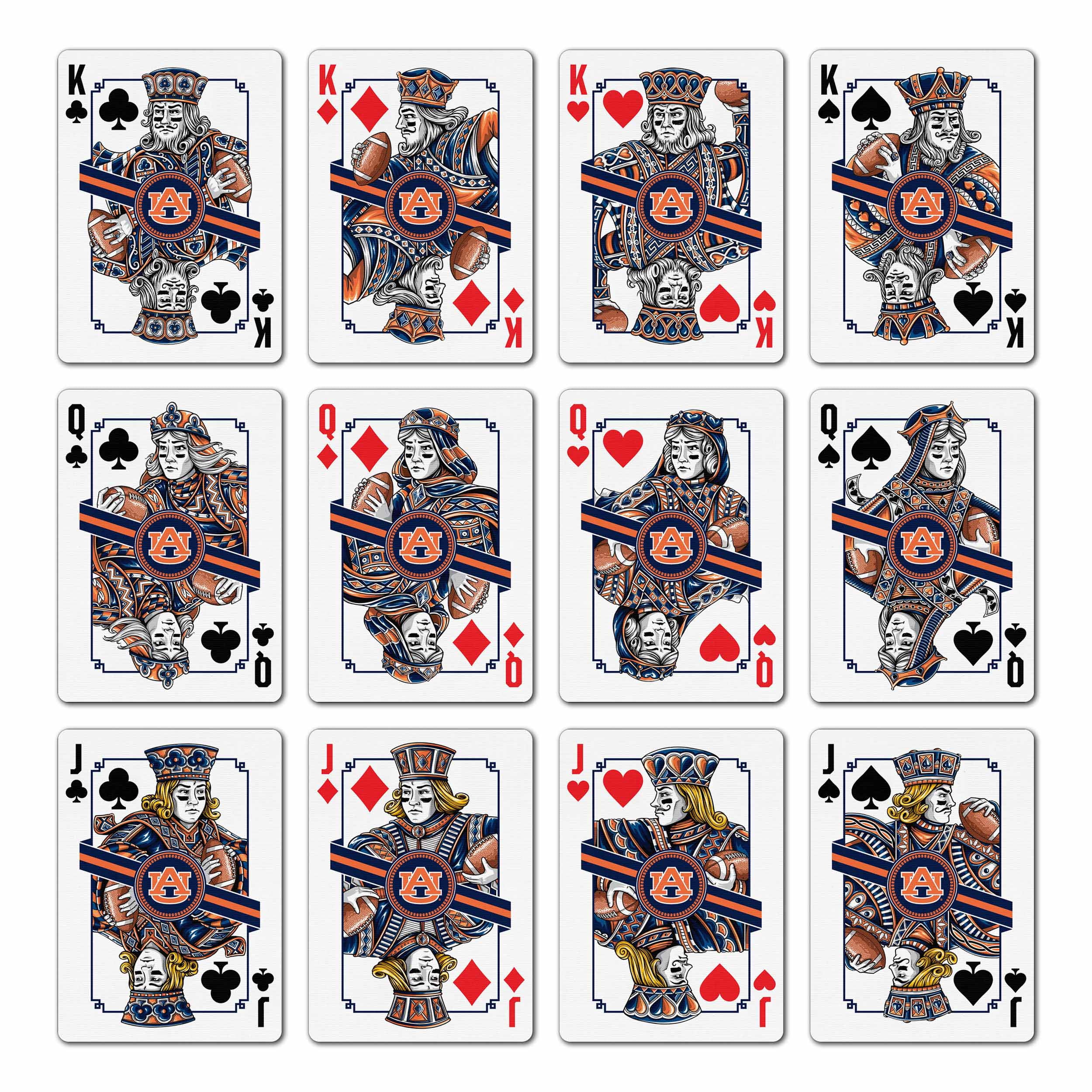 YouTheFan NCAA Auburn Tigers Classic Series Playing Cards