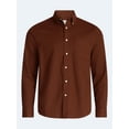 thumbnail image 5 of Free Assembly Men's Button Front Oxford Shirt with Long Sleeves, Sizes S-3XL, 5 of 6