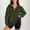 Army Green, variant on Women's Sweatshirt Oversized Sherpa Fuzzy Fleece Quarter Zip Up Solid Sweaters Fal Winter Soft Comfy Warm Loose Fit Pullover Tops