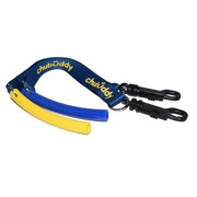 Strong Tube Twin Pack Regular 1/2 Blue and 1/2 Yellow on Navy Clip On Tether