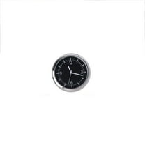 Stick on Dashboard Car Clock Mini Tiny Small Luminous Car Vent Clocks Watch for Dashboard Boat Bike Home (Black)